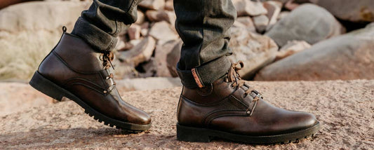 How to put on high ankle boots correctly?