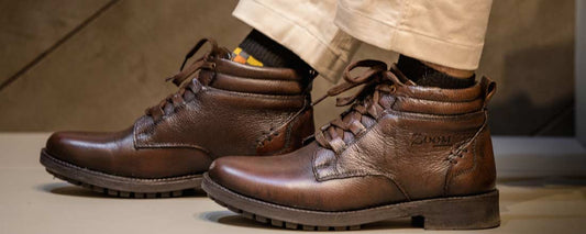 High ankle boots for men