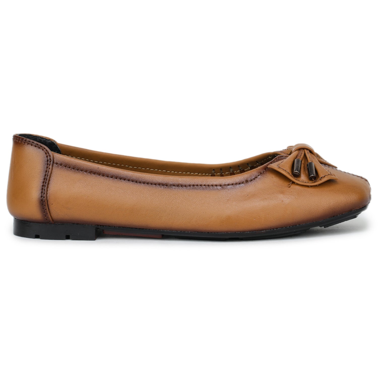Women’s Genuine Leather Bow Bellies - 1542