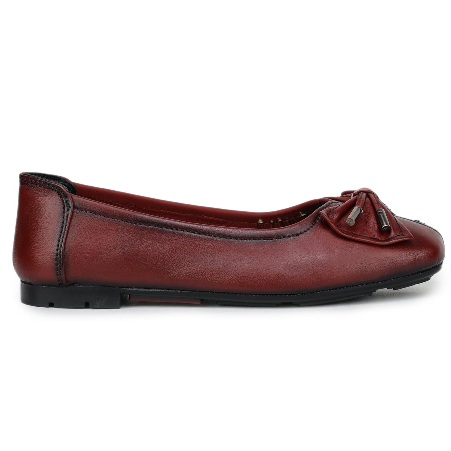 Women’s Genuine Leather Bow Bellies - 1542