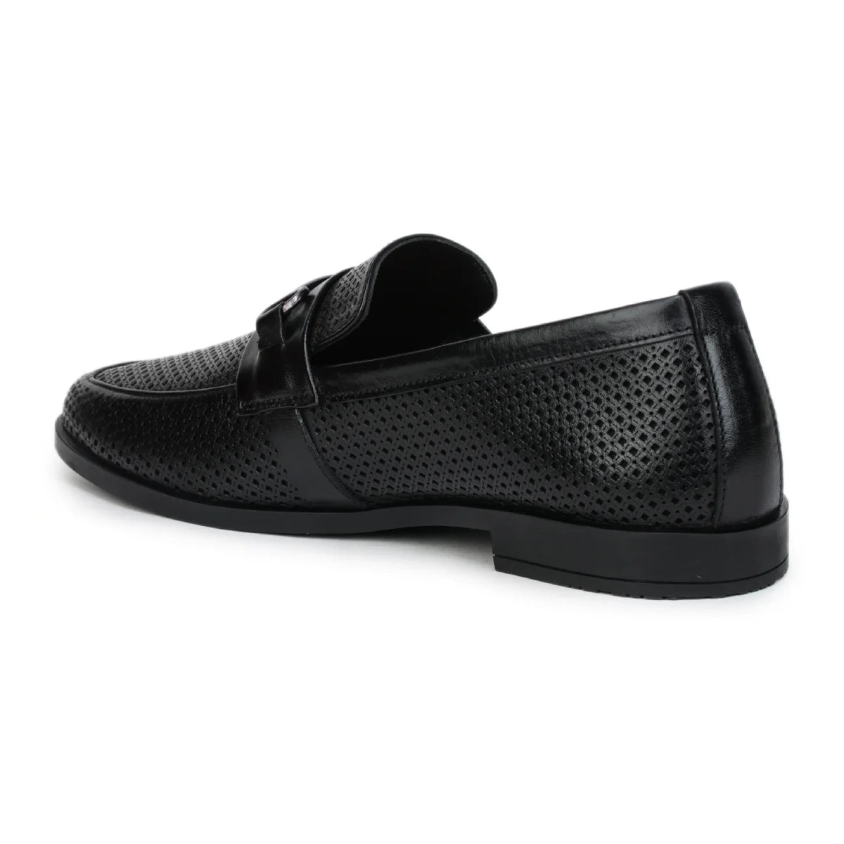 Original Leather Loafers 9981 – Pointed Toe with Mesh Texture Slip-on Shoes - Zoom Shoes India