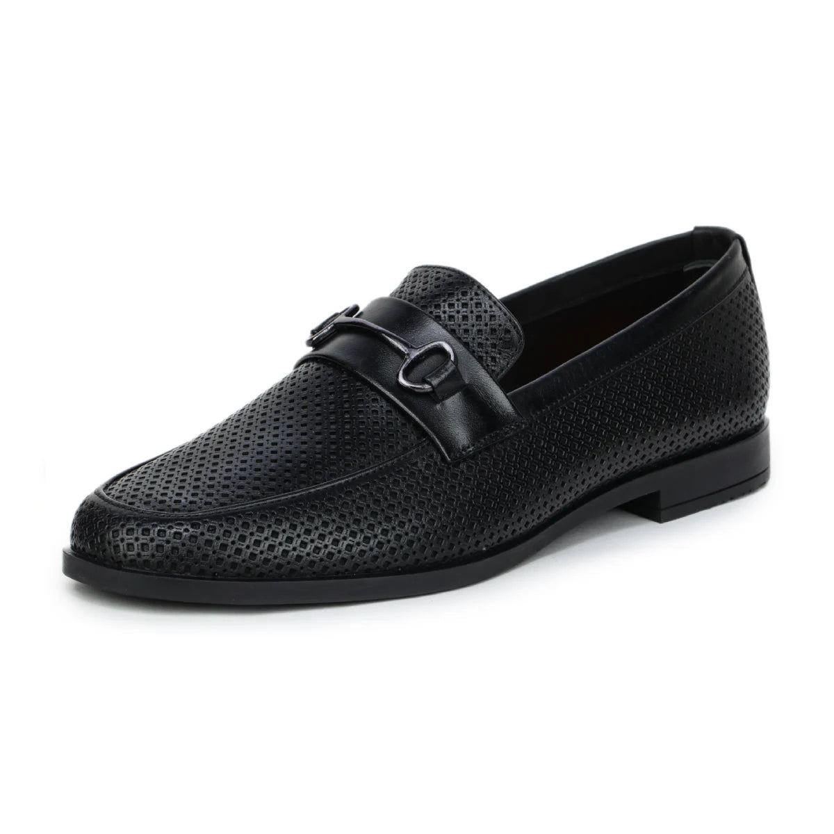 Original Leather Loafers 9981 – Pointed Toe with Mesh Texture Slip-on Shoes - Zoom Shoes India