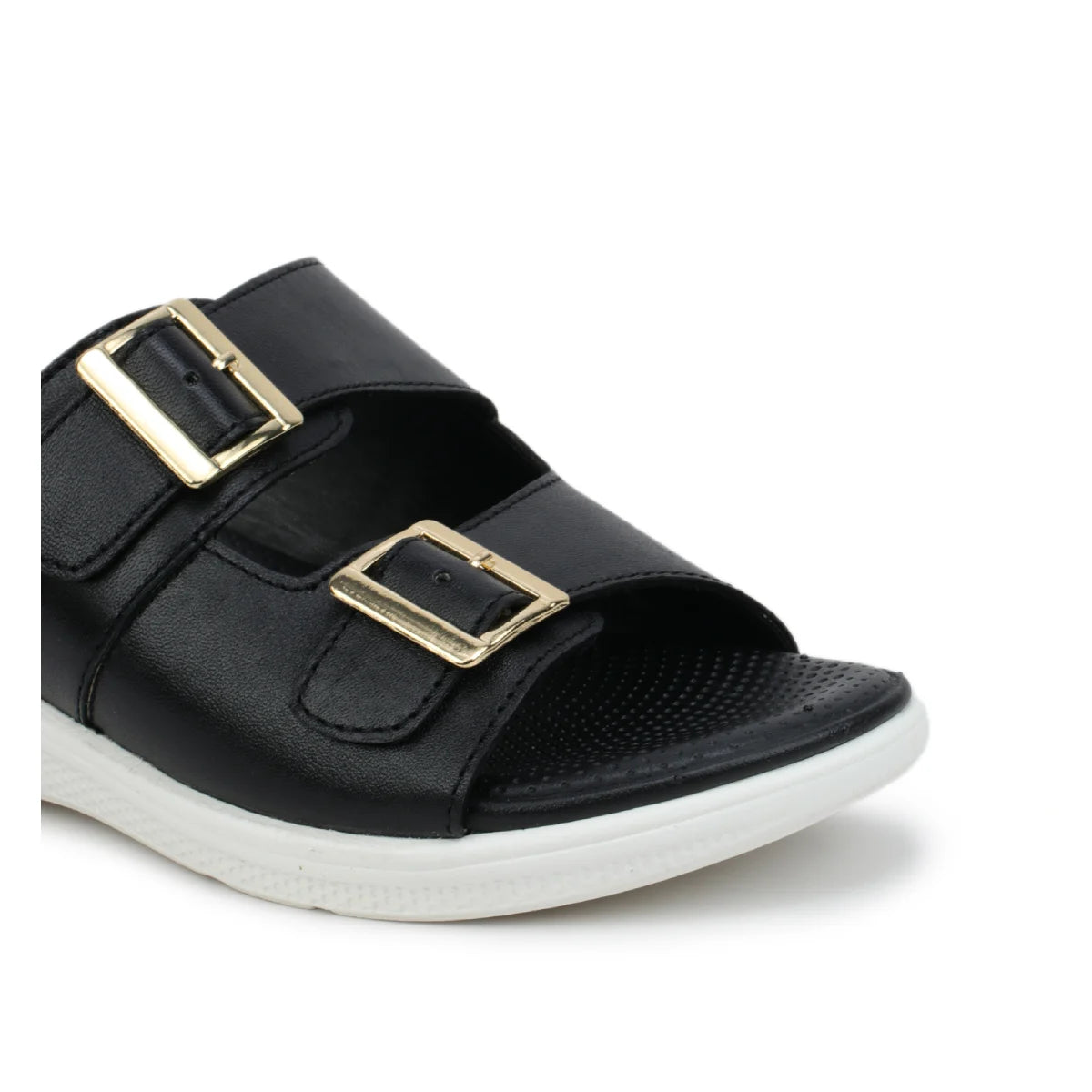 Women’s Leather Slippers 7512 – Monk Strap Design in Flats - Zoom Shoes India