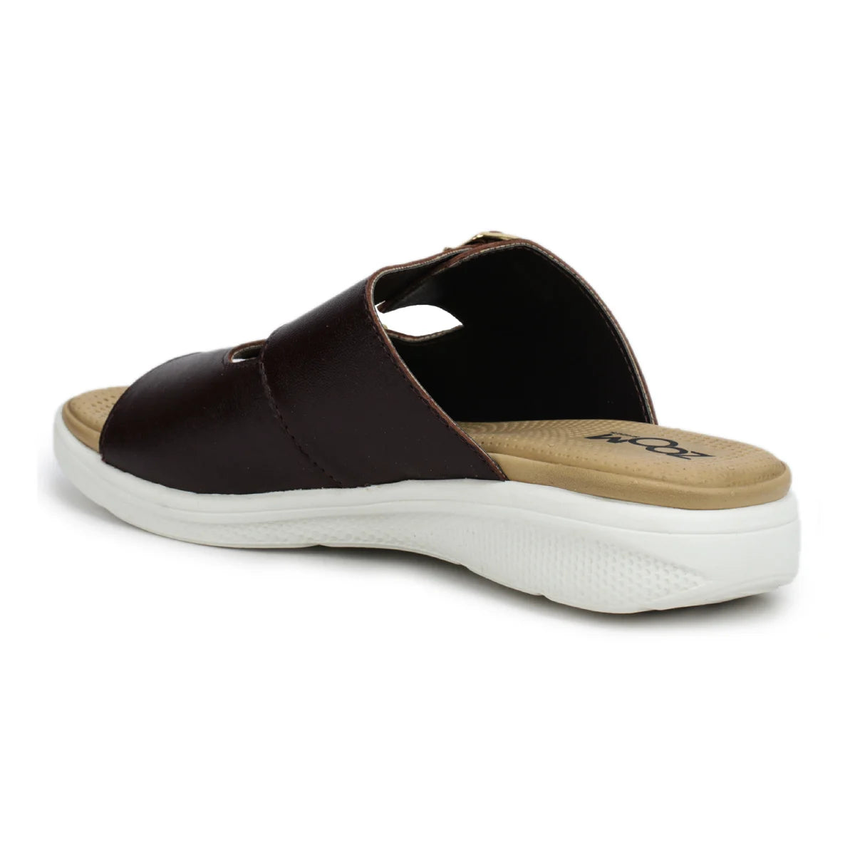 Women’s Leather Slippers 7512 – Monk Strap Design in Flats - Zoom Shoes India