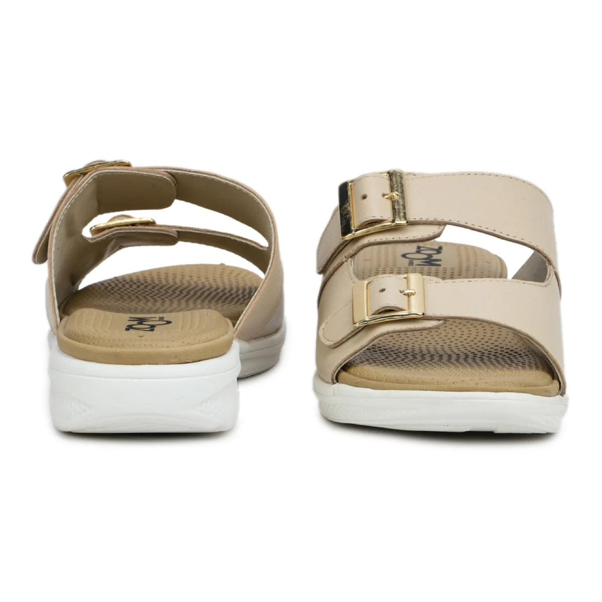 Women’s Leather Slippers 7512 – Monk Strap Design in Flats - Zoom Shoes India