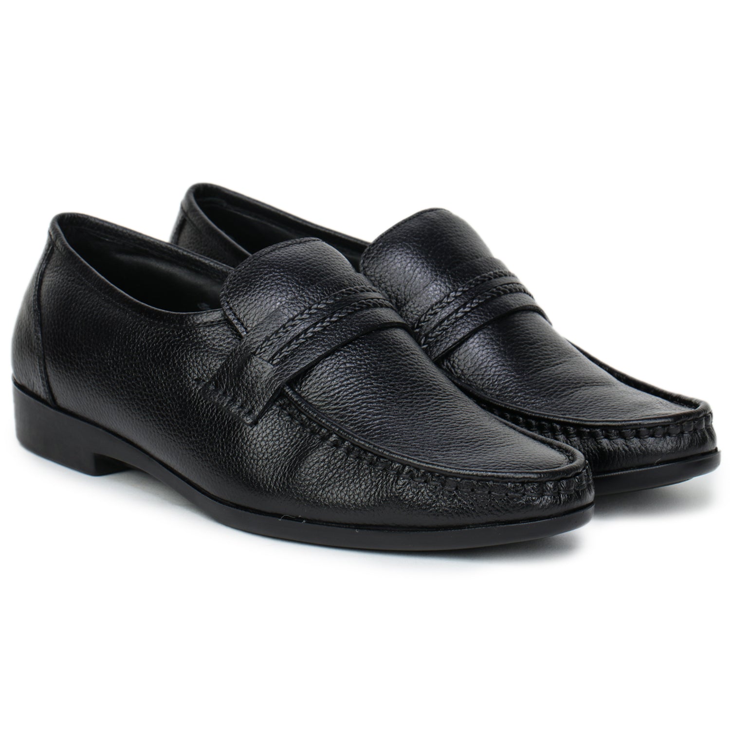 Men’s Premium Textured Leather Loafers - 3415