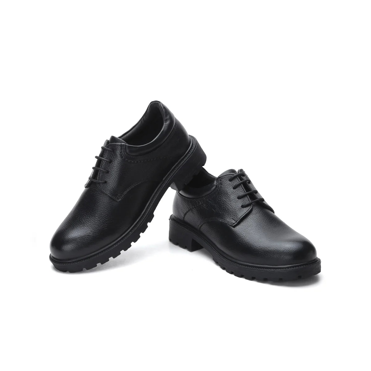 Leather High Ankle Lace-Up shoes for Women - 9072