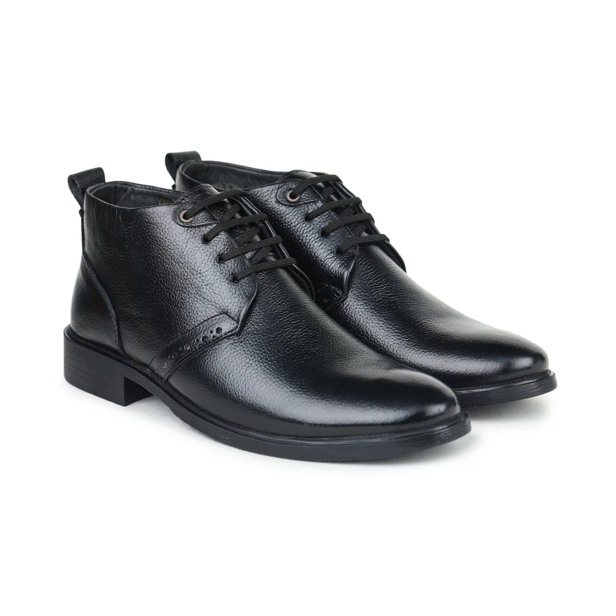 Leather Chukka Boots B 091 | Lace-Up High Ankle Shoes - Zoom Shoes India