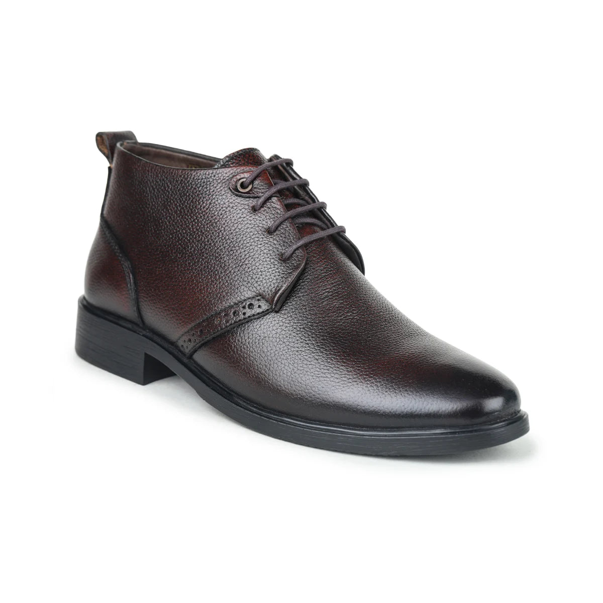 Leather Chukka Boots B 091 | Lace-Up High Ankle Shoes - Zoom Shoes India
