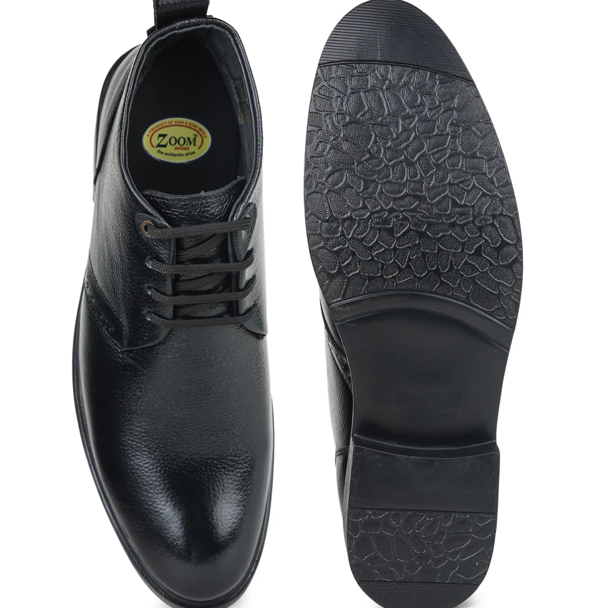 Leather Chukka Boots B 091 | Lace-Up High Ankle Shoes - Zoom Shoes India