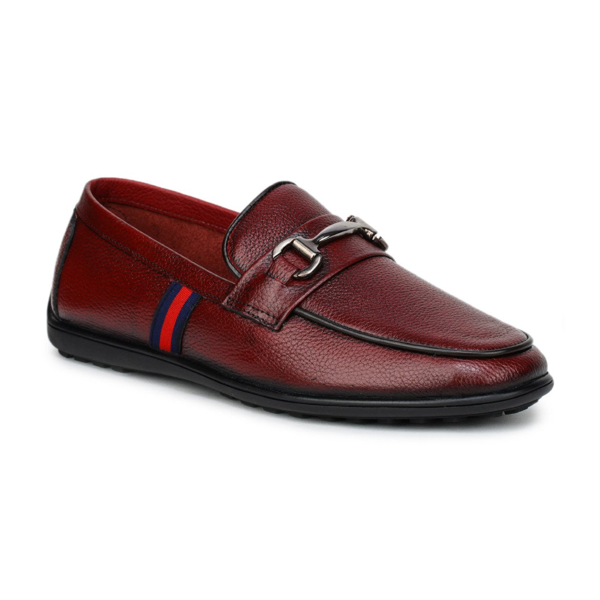 mens buckle loafers_cherry
