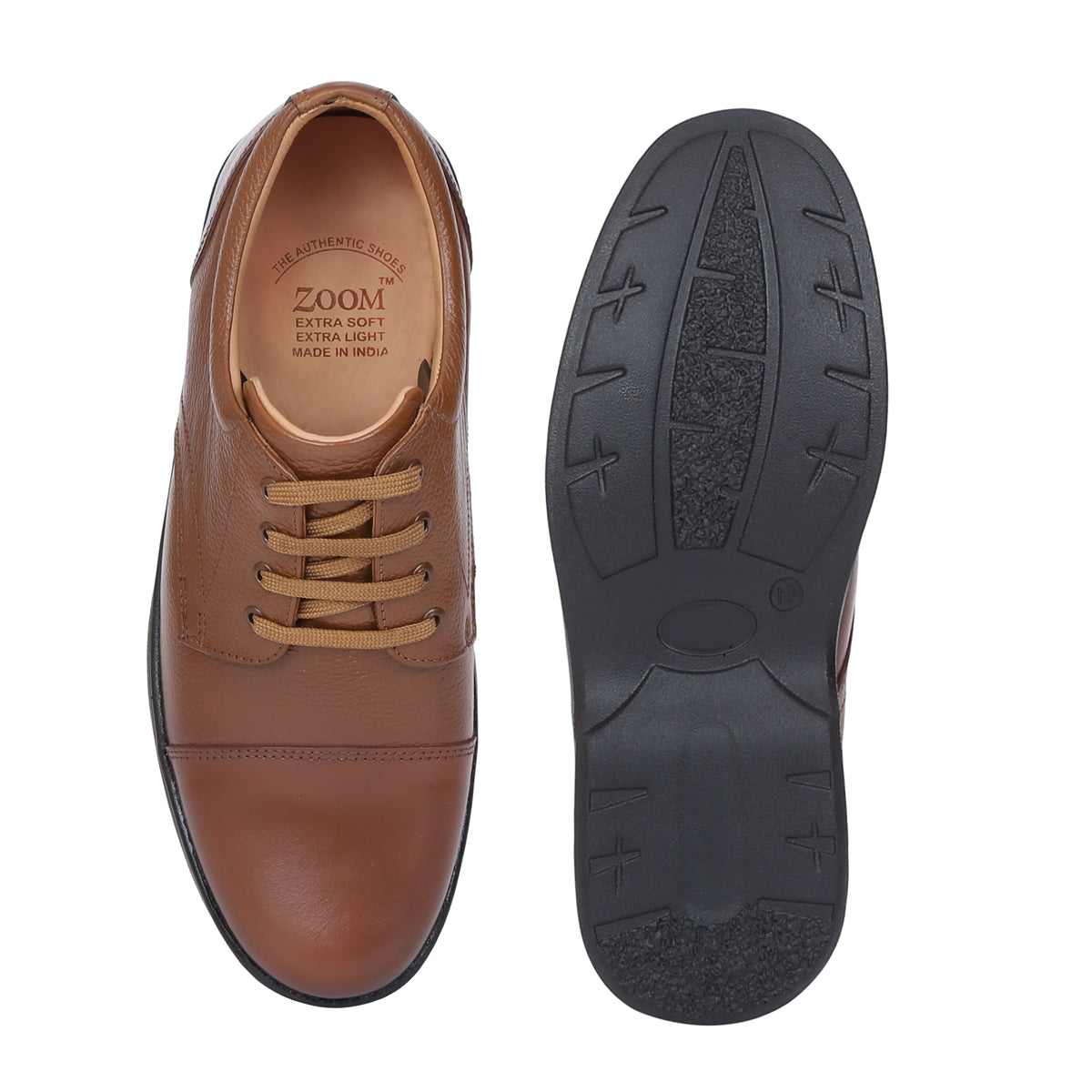 Derby Leather Shoes D-047_brown3