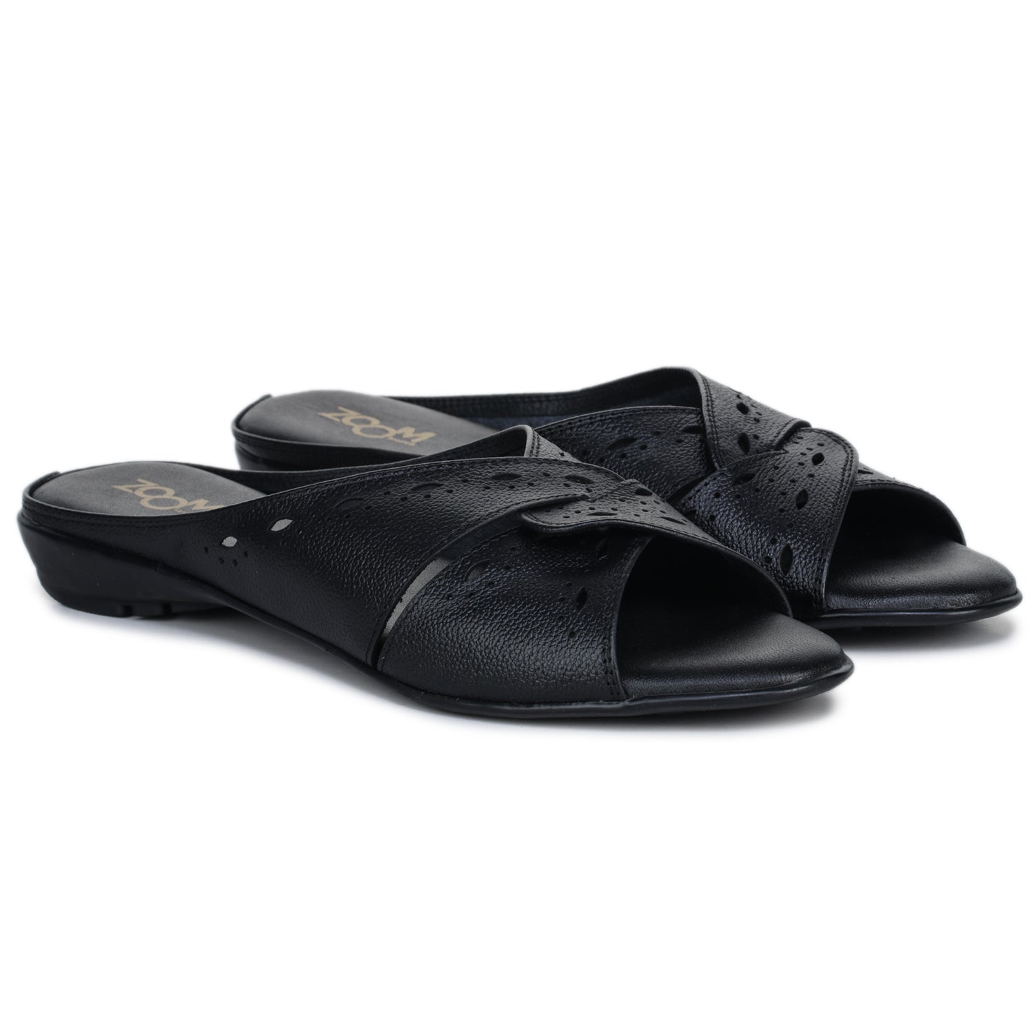 Women’s Genuine Leather Slip-On Comfort Slippers - L615