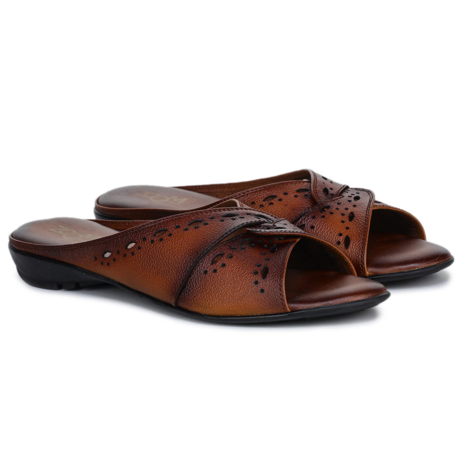 Women’s Genuine Leather Slip-On Comfort Slippers - L615