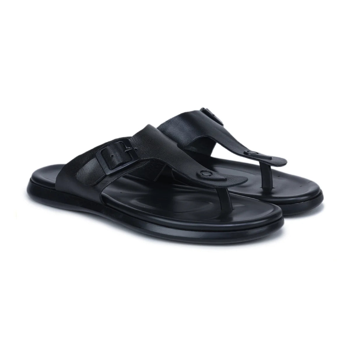 Men’s Genuine Leather Slippers CN 81 – V-Toe Design with Cushioned Insole - Zoom Shoes India