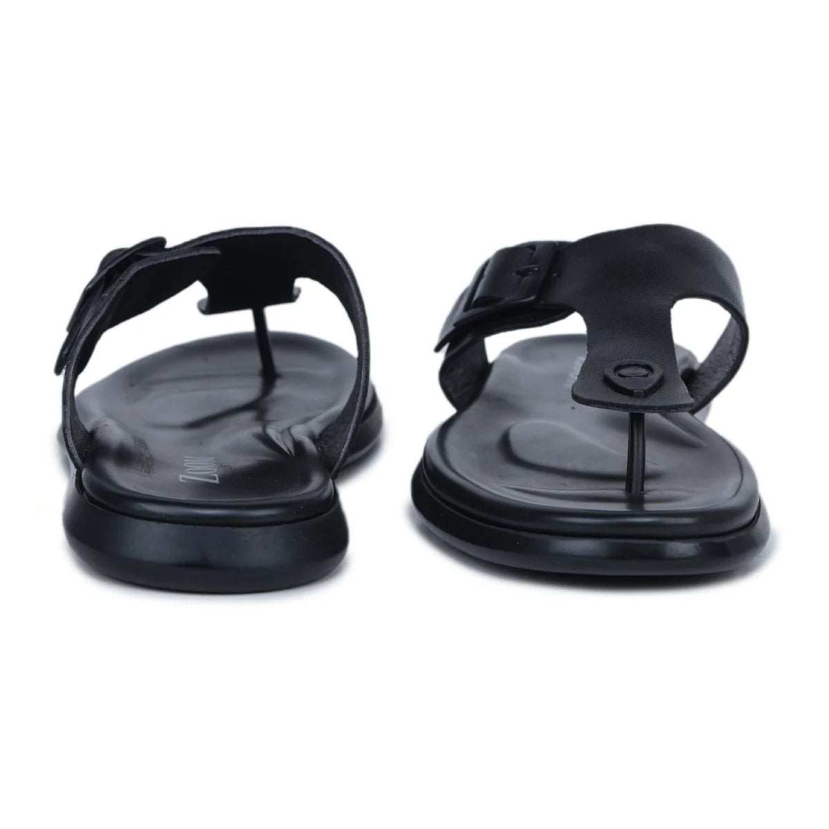 Men’s Genuine Leather Slippers CN 81 – V-Toe Design with Cushioned Insole - Zoom Shoes India