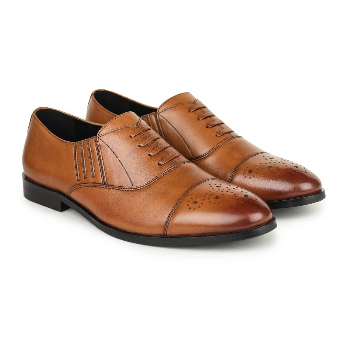 brogue shoes formal tan6