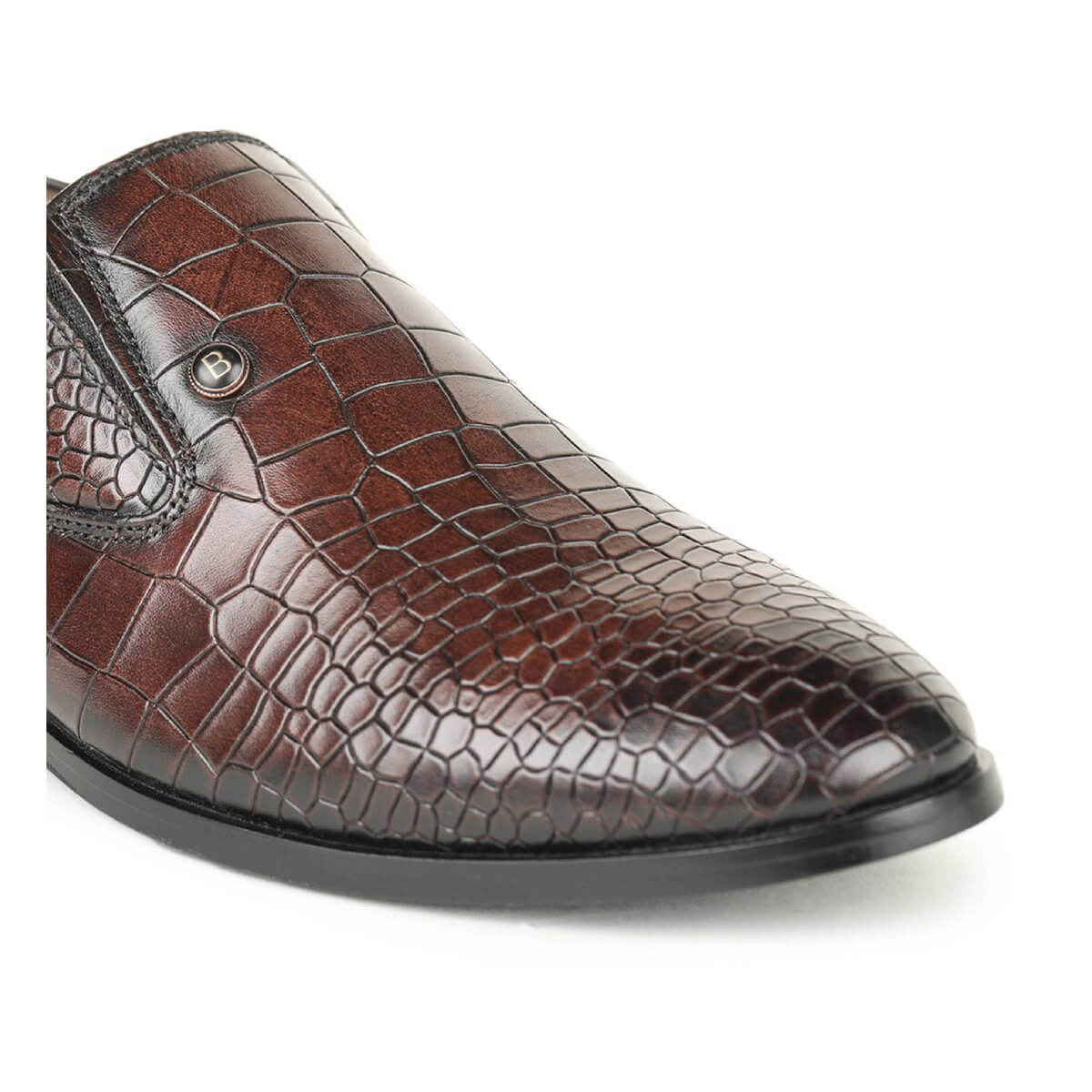 brown crocodile print loafers_4