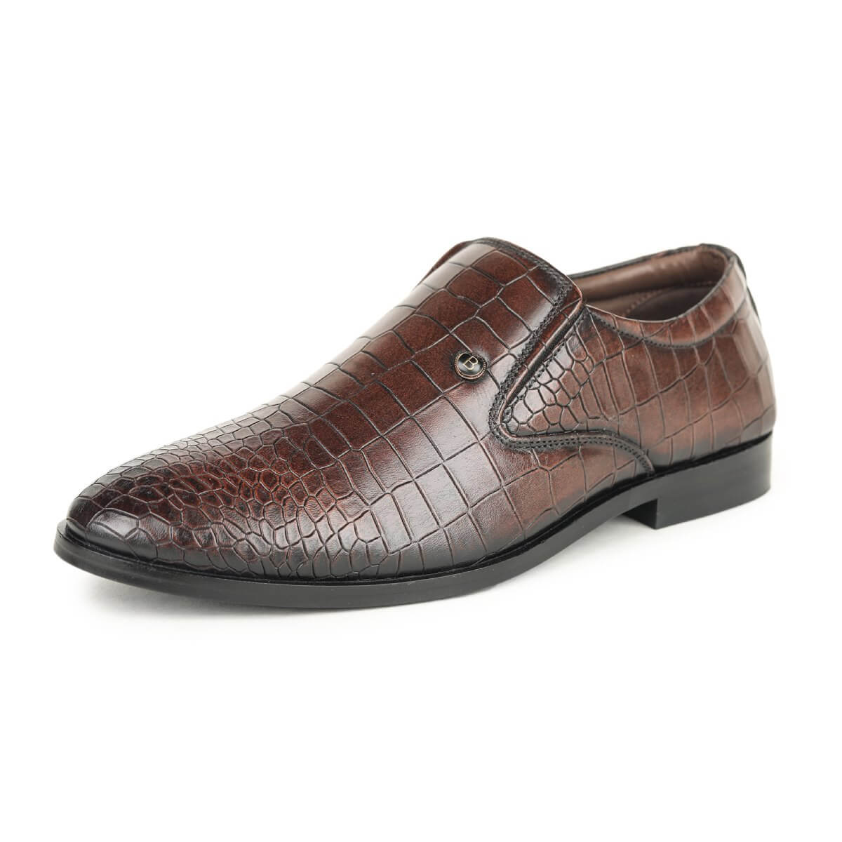 brown crocodile print loafers_7