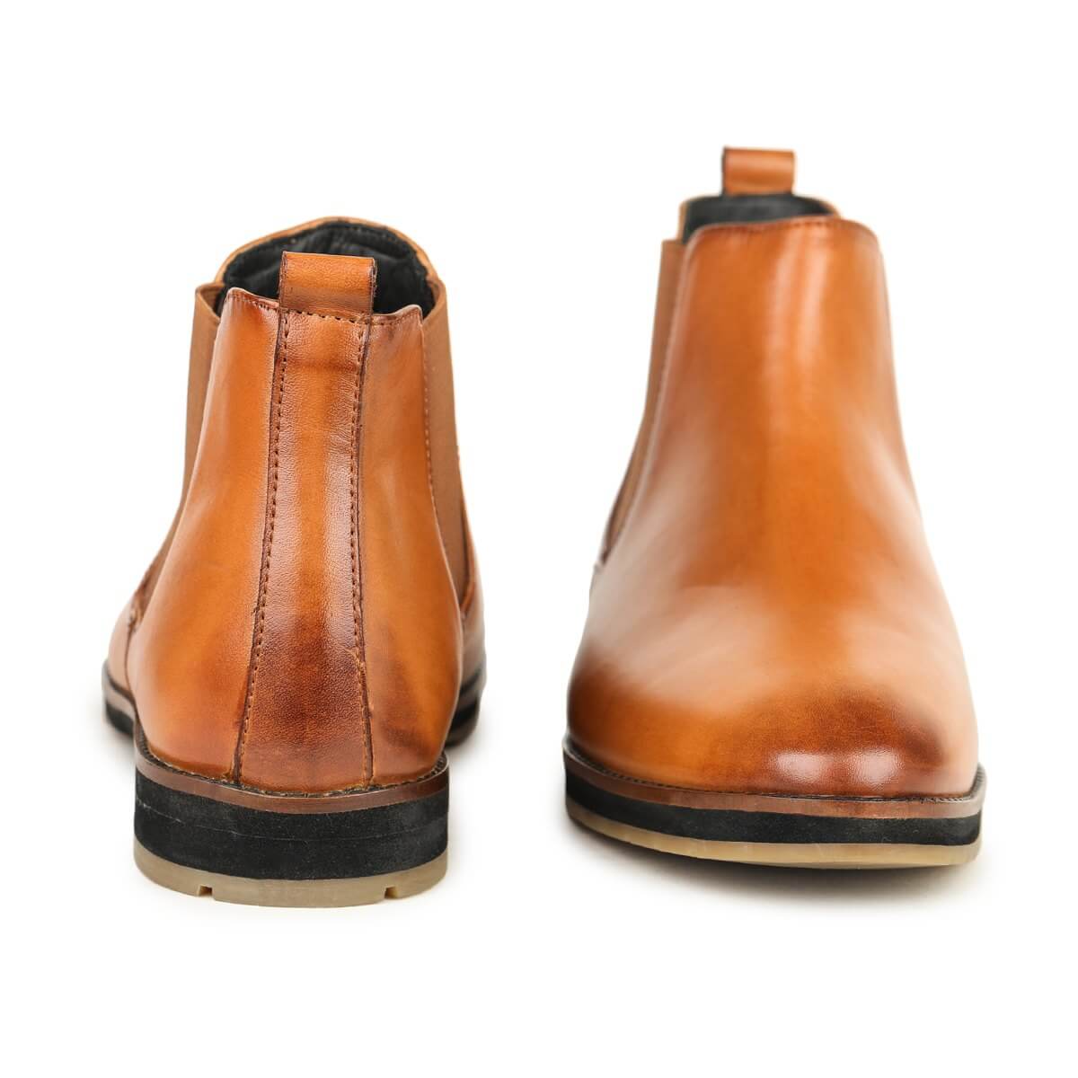 mens leather chelsea boots tan8