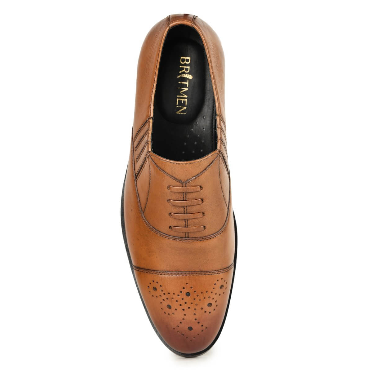 brogue shoes formal tan3