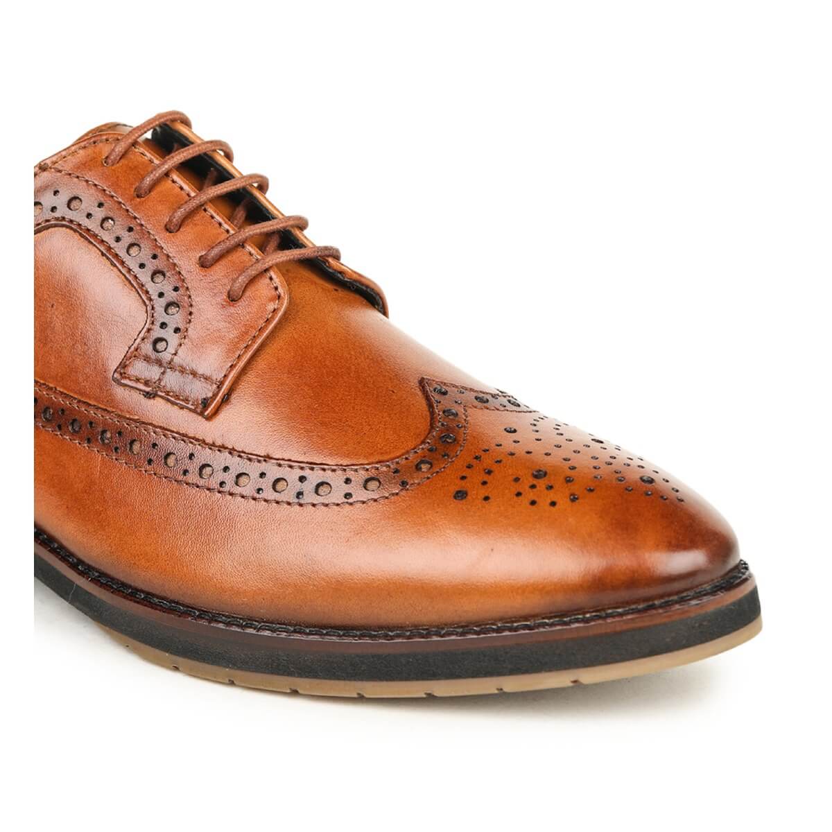 Wingtip Brogue Shoes tan_6