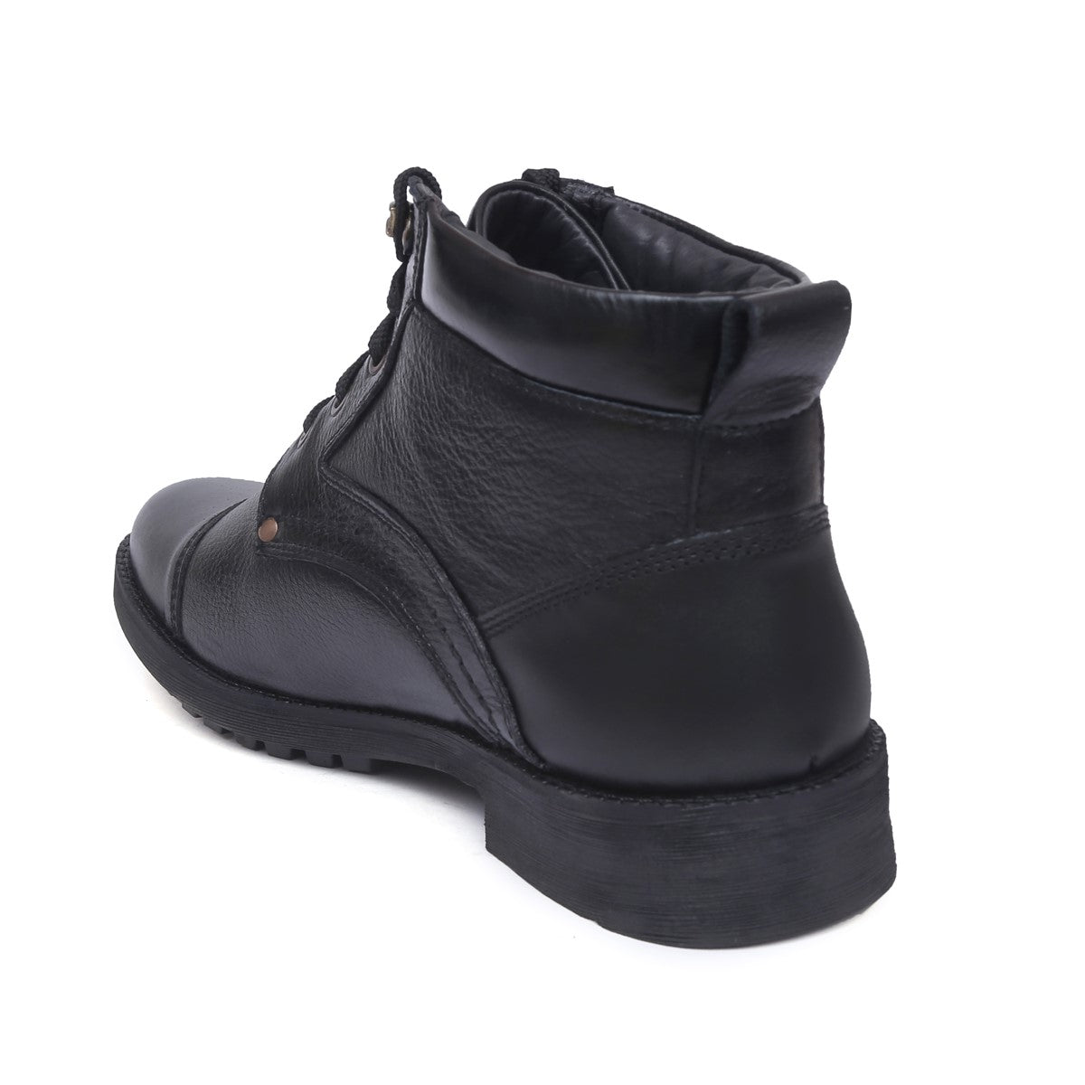 Men's Genuine Leather Lace-Up Boots - 3051 - image 3