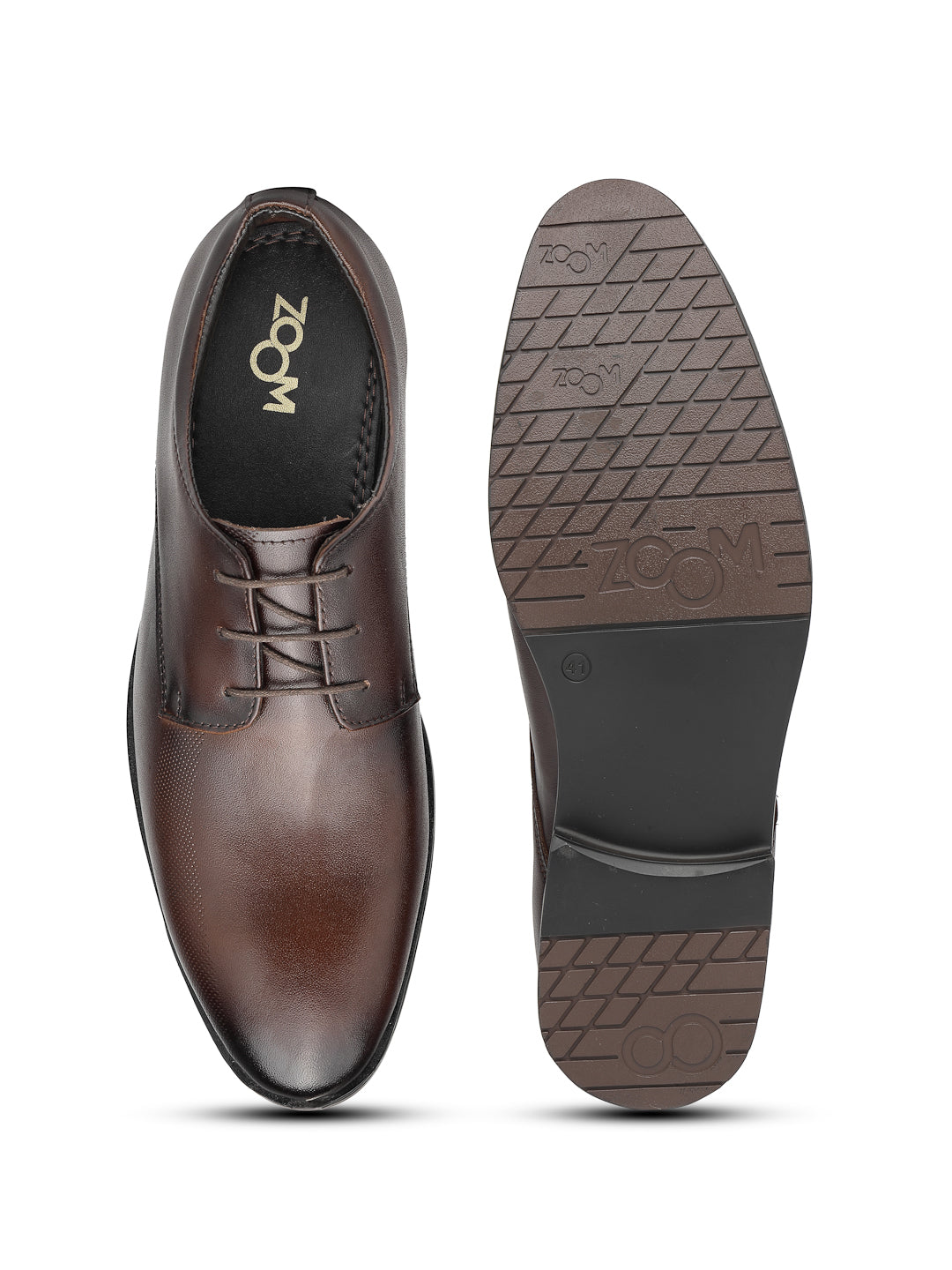 Men's Genuine Leather Derby Formal Shoes - 3287 - image 20