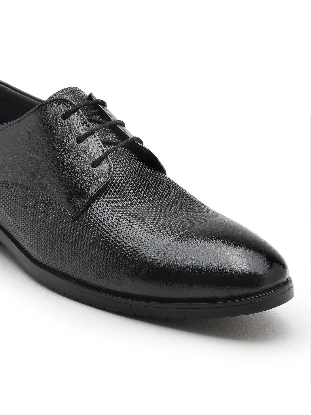 Men's Genuine Leather Derby Formal Shoes - 3290 - image 5