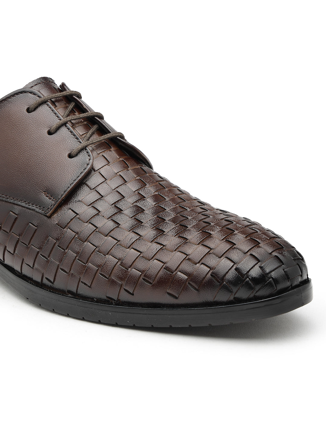 Men's Genuine Leather Derby Formal Shoes - 3292 - image 16
