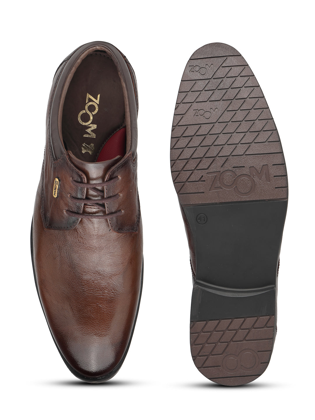 Men's Genuine Leather Derby Formal Shoes - 3295 - image 20