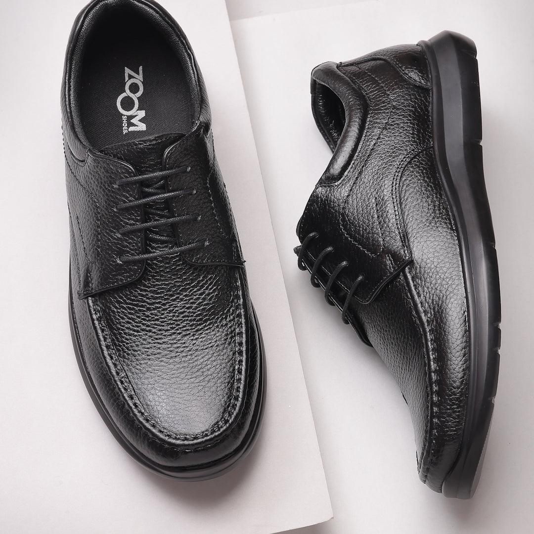 Men's Genuine Leather Derby Formal Shoes - 3363 - image 1