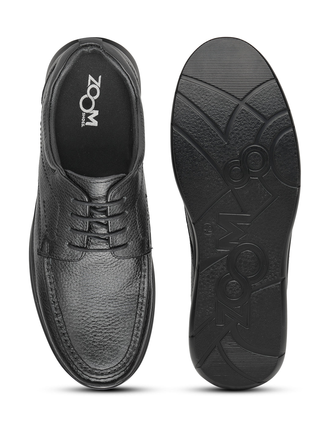 Men's Genuine Leather Derby Formal Shoes - 3363 - image 9