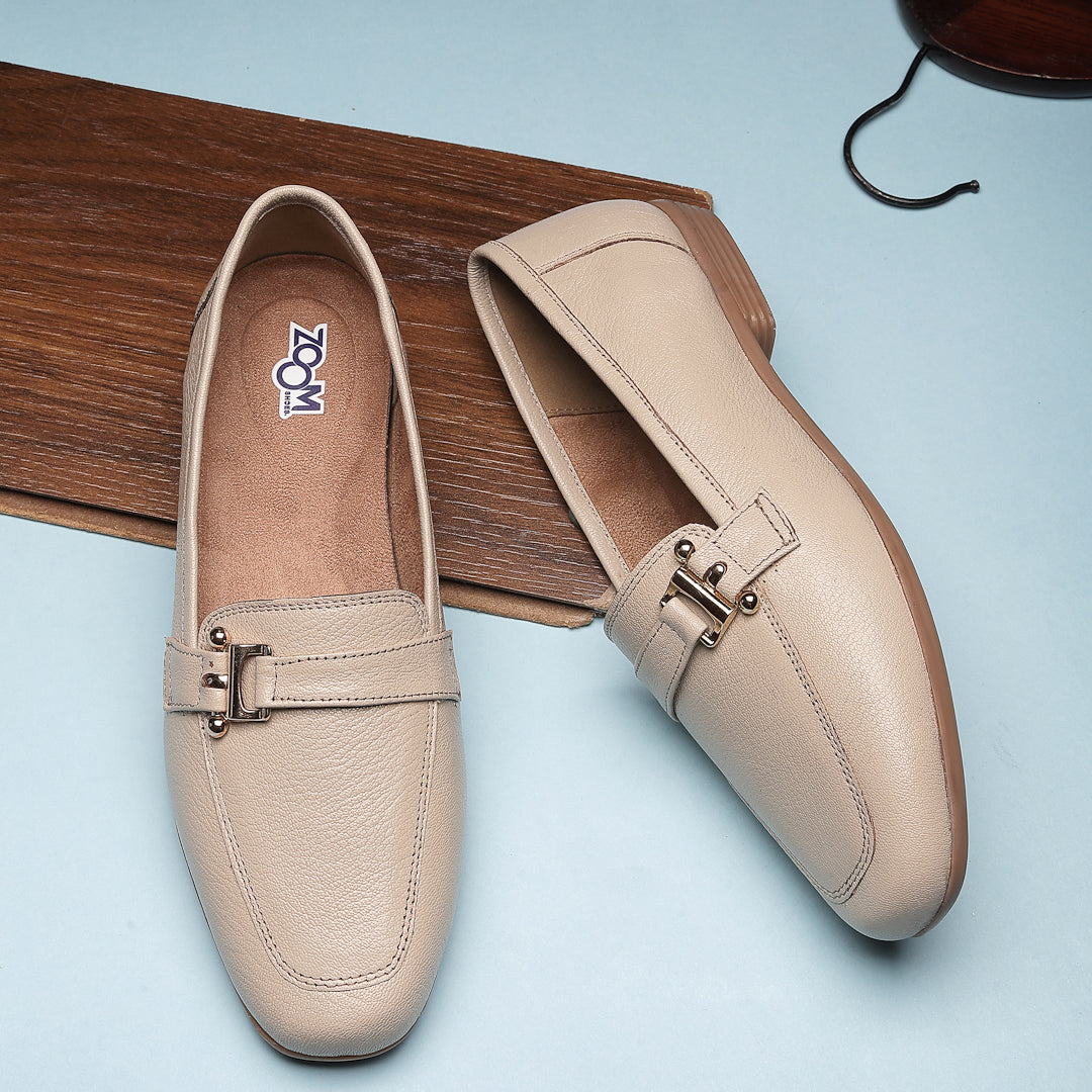 Women's Genuine Leather Bellies - 5555 - image 11
