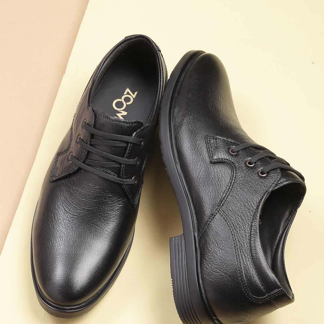Men's Genuine Leather Derby Formal Shoes - B71 - image 1