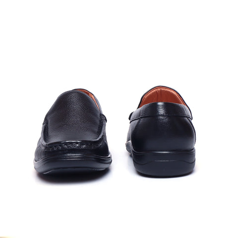 black Leather Formal Shoes D-121_1