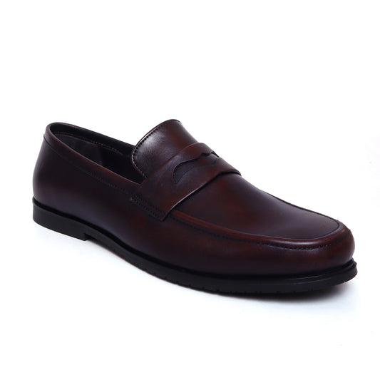 leather loafer shoes