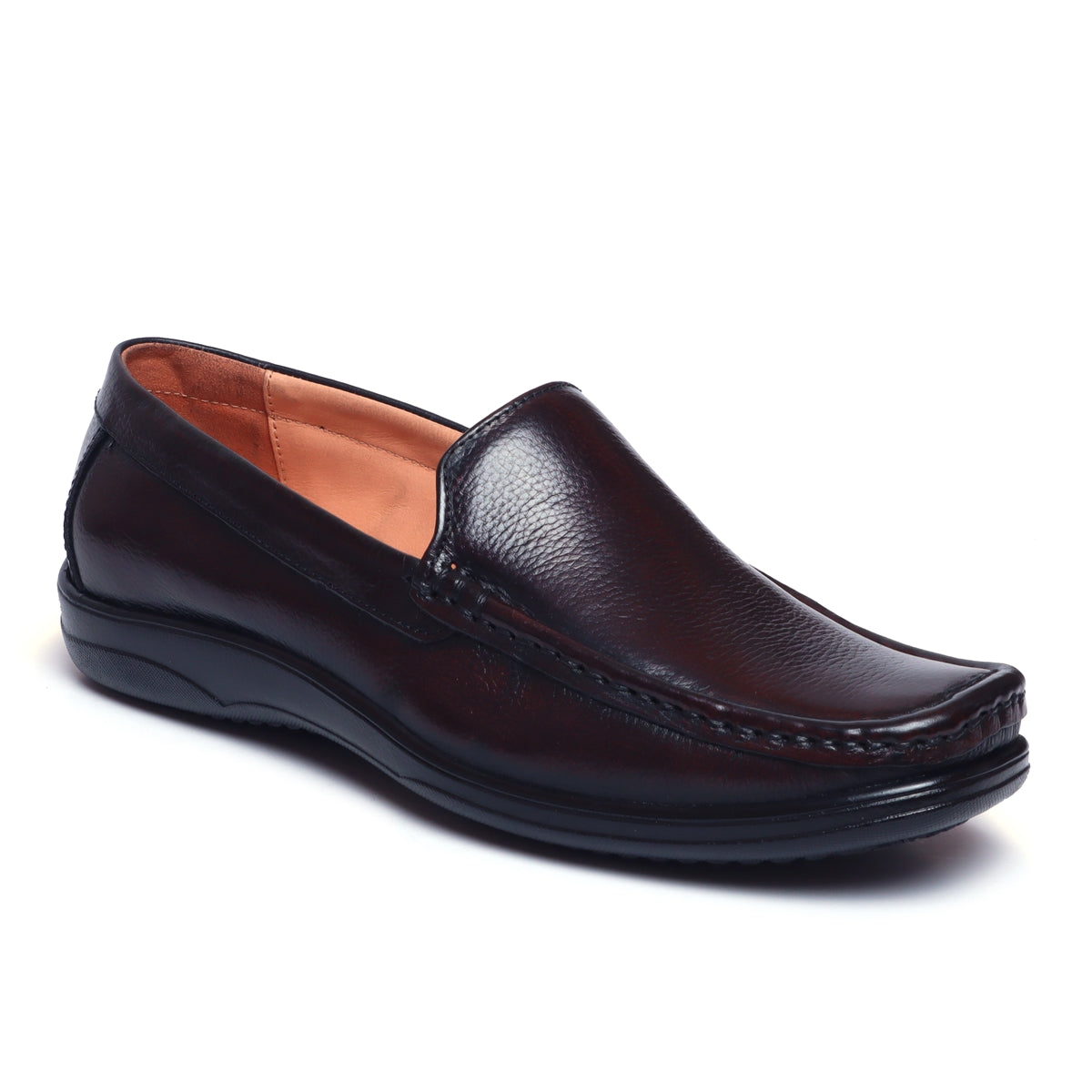 Leather Formal Shoes d-121_brown