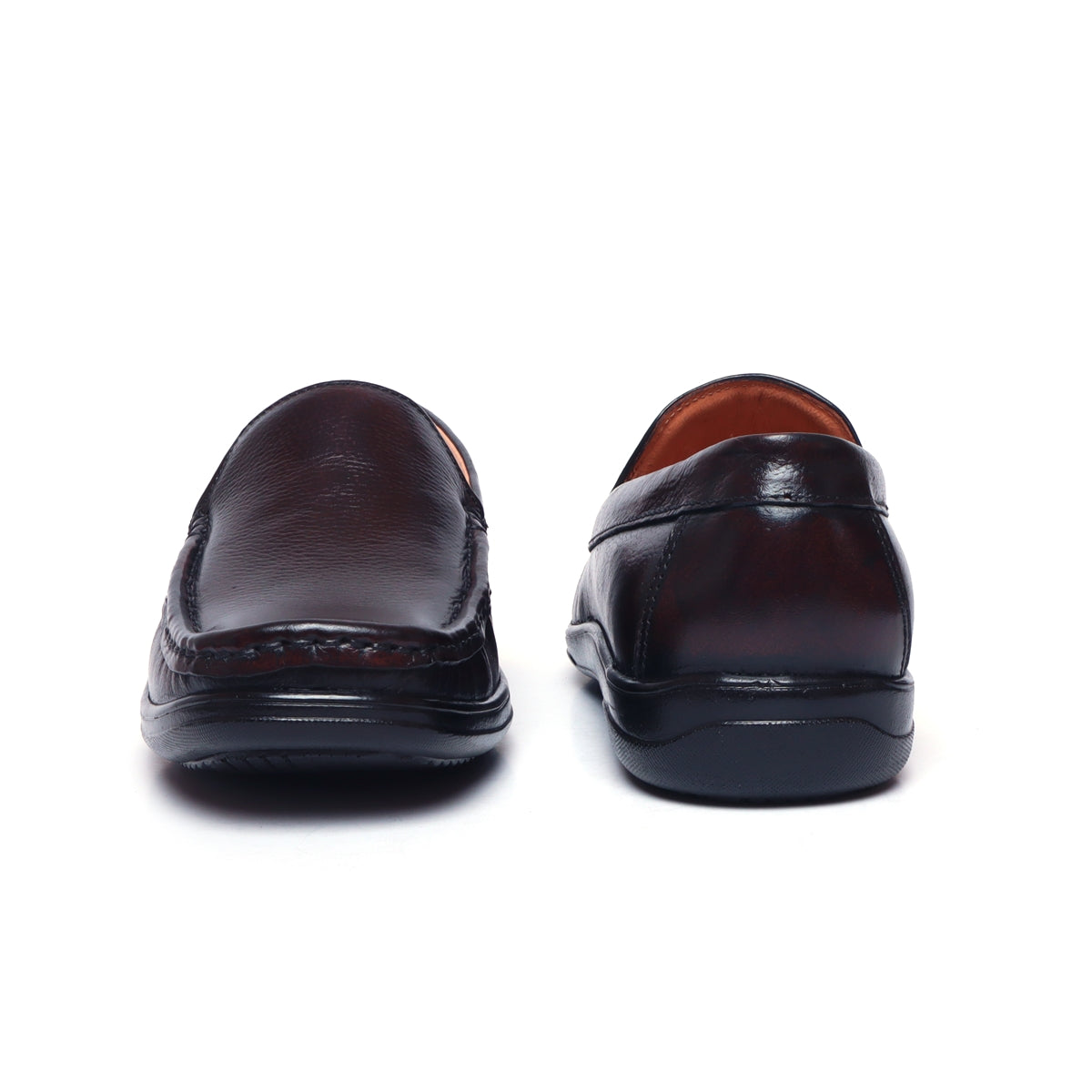 Leather Formal Shoes d-121_brown2
