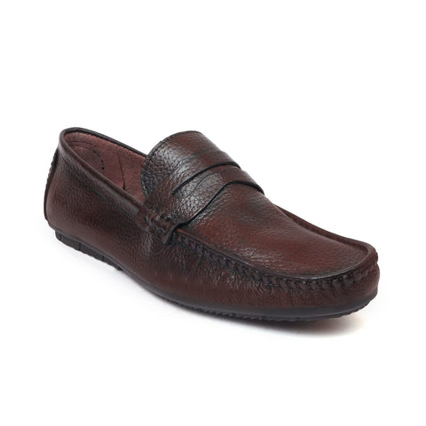 Men’s Genuine Leather Loafers BT - 36_brown