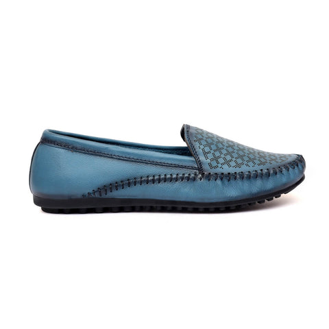 Zoom Shoes Pure Leather Casual Bellies For Women In Brogue Design ZIPPY