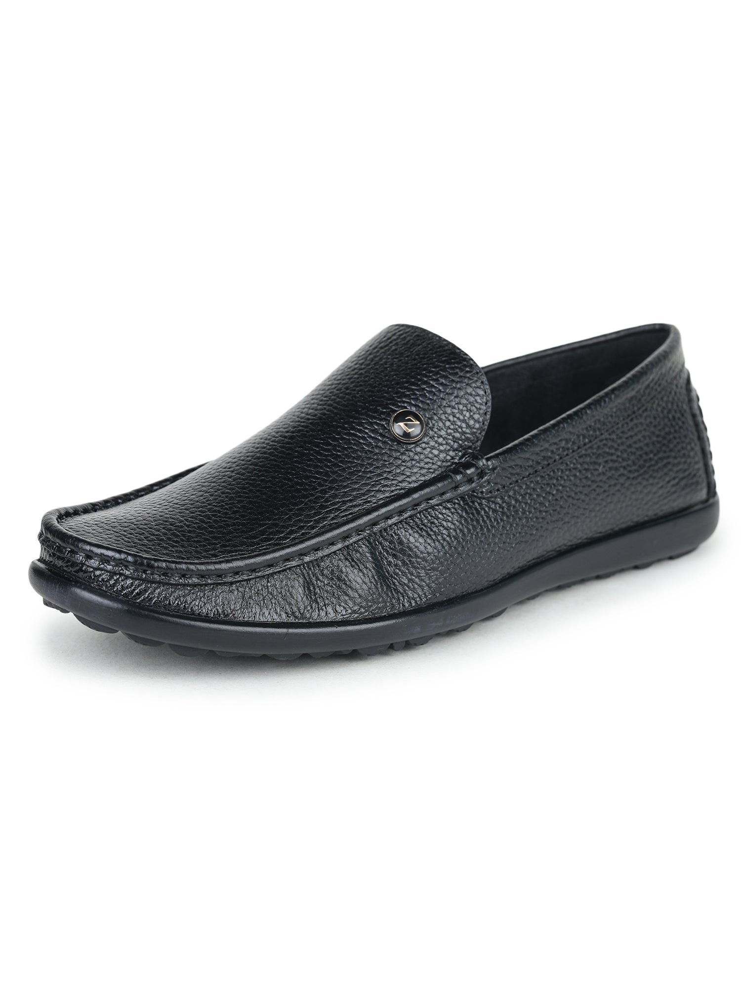 Men's Textured Genuine Leather Moc Loafers - 1315 – Zoom Shoes India