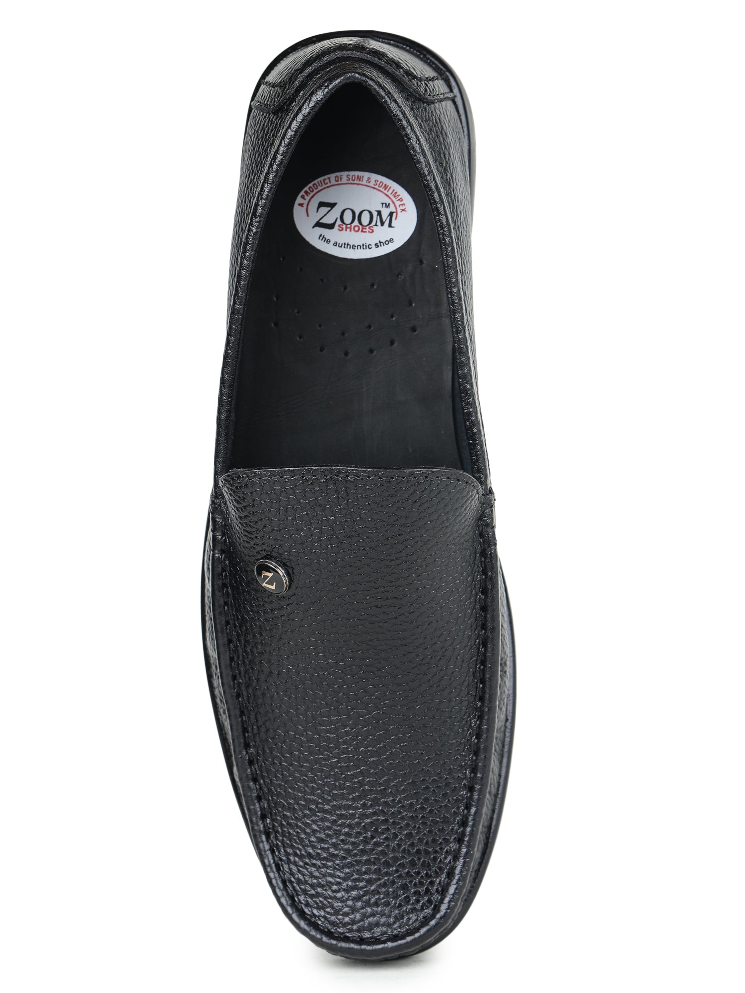 Men's Textured Genuine Leather Moc Loafers - 1315 – Zoom Shoes India