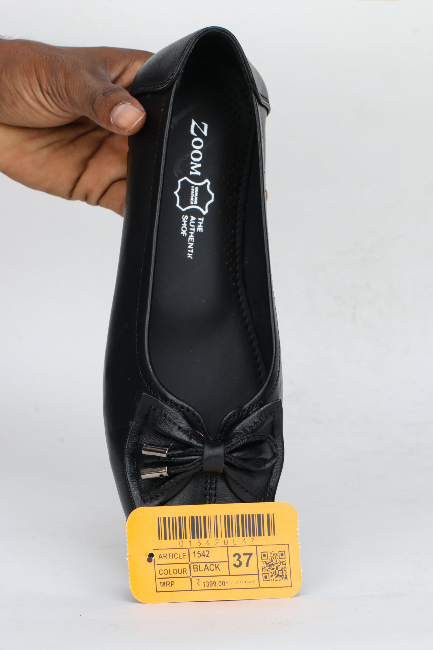 Women’s Genuine Leather Bow Bellies - 1542