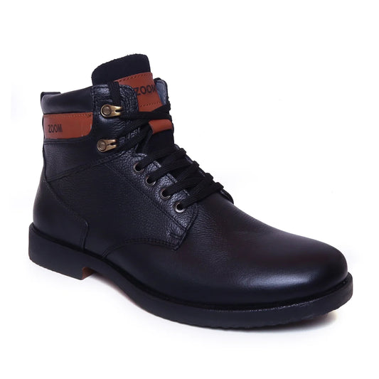 Leather High Ankle Boots