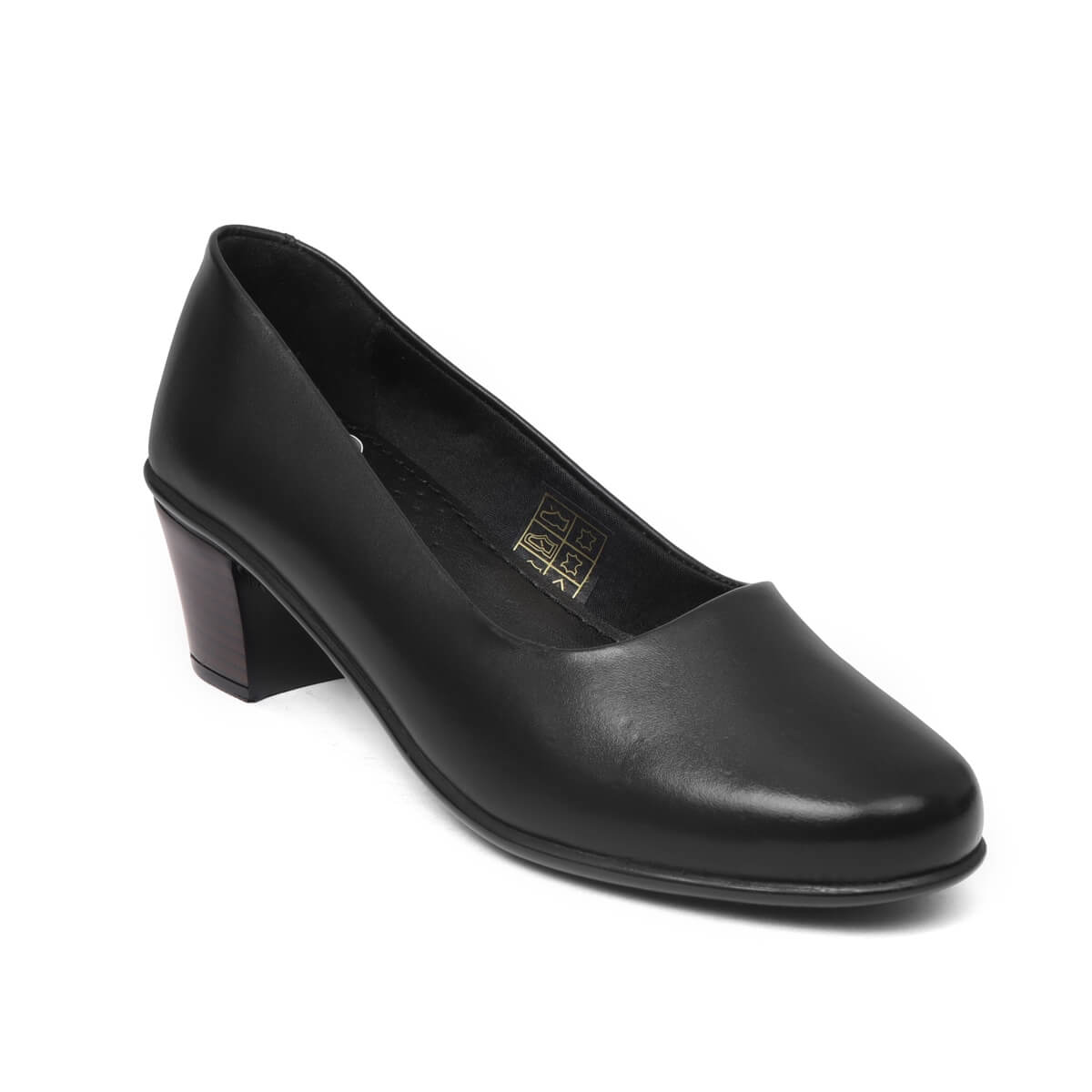 Zoom Shoes Pure Burnished Leather Formal Heeled Bellies For Women L-001