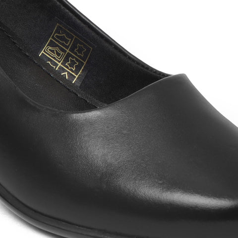 Zoom Shoes Pure Burnished Leather Formal Heeled Bellies For Women L-001