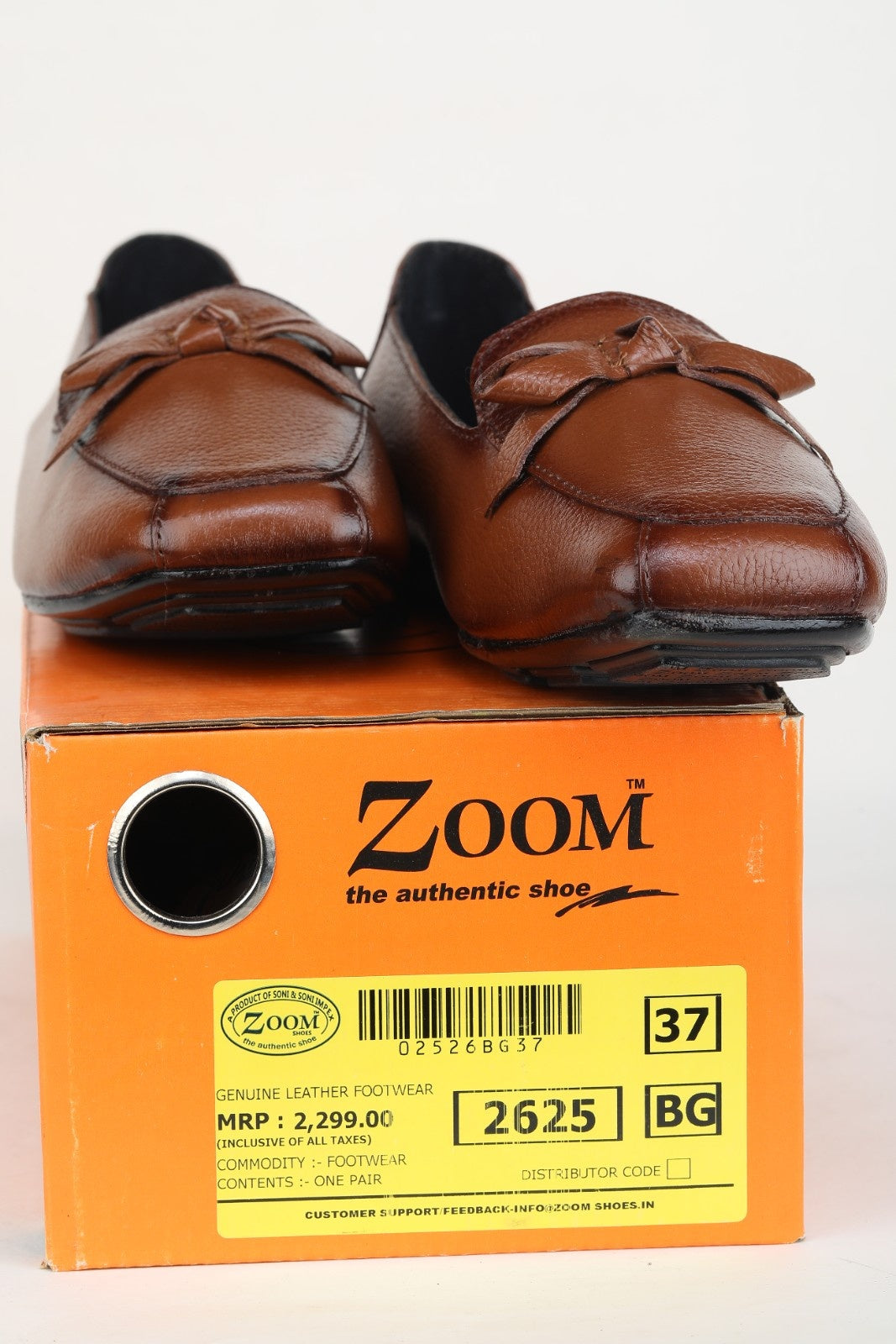 Women’s Genuine Leather Textured Bow Bellies - 2625