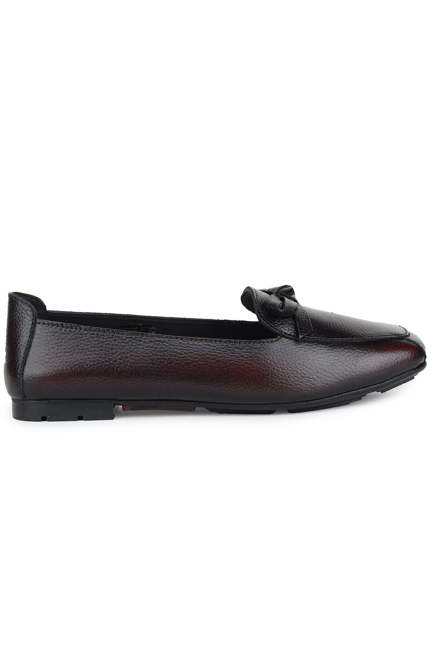 Women’s Genuine Leather Textured Bow Bellies - 2625