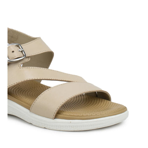 Women’s Leather Sandals 7575 – Classic Design with Buckle & Chunky Sole